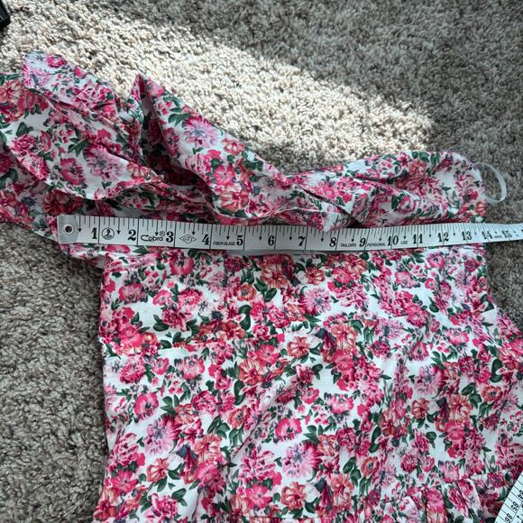 Hello Molly Ruffled Out Dress Mini Sz Small Floral - Picture 6 of 12